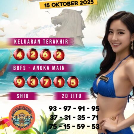 Bocoran Togel Singapore Hari Ini: Angka Jitu SGP Rabu 15 Oktober 2025 dari LiveDemoPlay