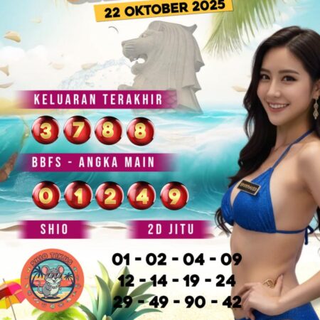 Prediksi Togel Singapur 22 Oktober 2025 – Strategi Bermain Togel SGP