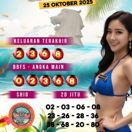 Prediksi Togel Singapore 25 Oktober 2025 Jitu Hari Ini | Bocoran LiveDemoPlay