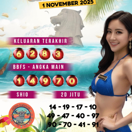 PREDIKSI TOGEL SGP 1 NOVEMBER 2025: JADIKAN AWAL BULAN ANDA SEBAGAI MOMEN JP!